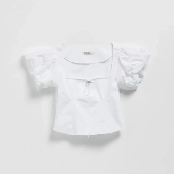[BUNJANG] GLOWNY Detroit Puff Top (White) / 글로니 DETROIT PUFF TOP(WHITE) 148,000-> 60,000