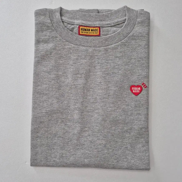 [BUNJANG] Human Made Graphic T-Shirt Gray S Heart Logo / 휴먼메이드 반팔티 그레이S 레드하트로고, 당일발송 새상품