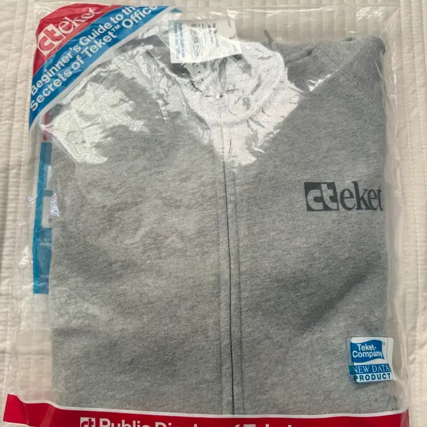 [BUNJANG] Tecket Plan Zip-Up Hoodie Melange Gray Size S / [새상품] 테켓 Plan Zip-Up Hoodie