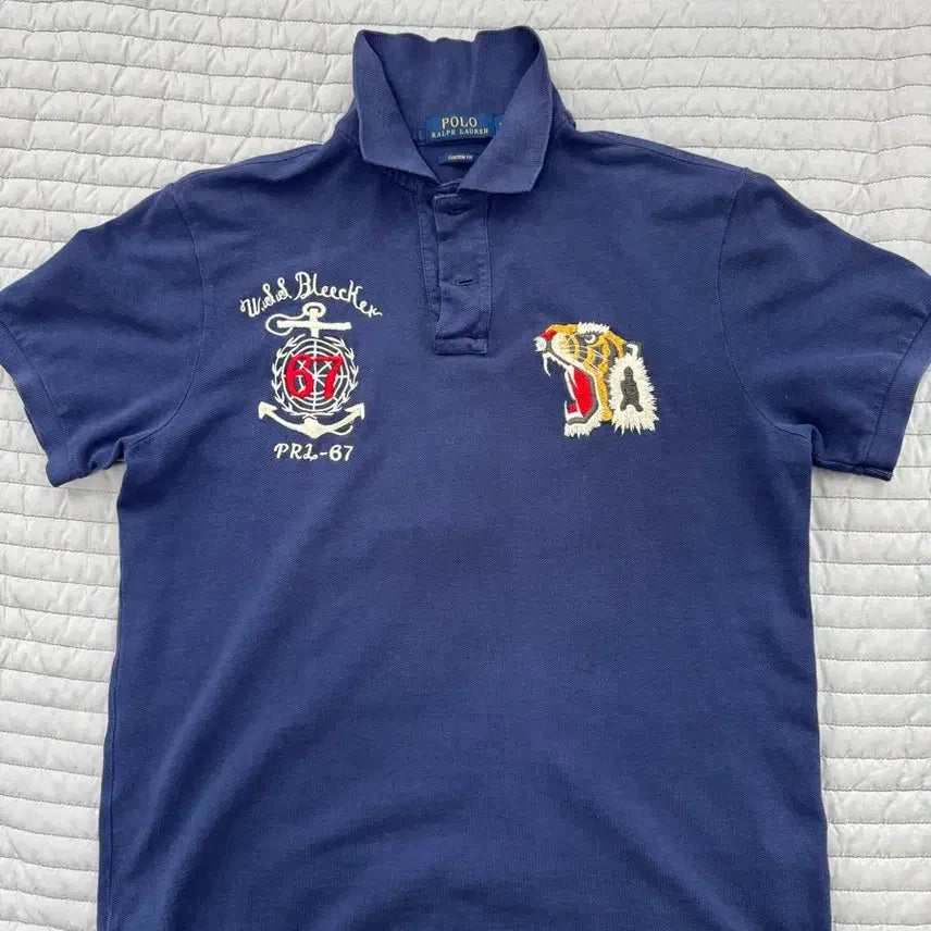 [BUNJANG] Polo Ralph Lauren Embroidered Collar T-Shirt / 폴로랄프로렌 자수카라티