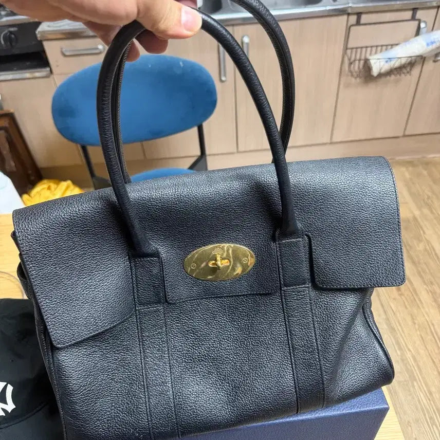 [BUNJANG] Mulberry Black Leather Tote Bag / 멀버리가방