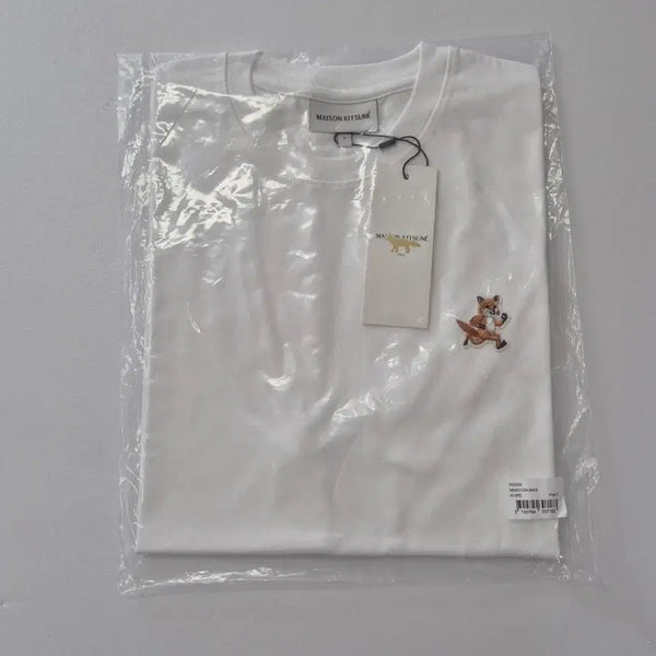 [BUNJANG] Maison Kitsuné Speedy Fox Patch T-Shirt White S / 메종키츠네 스피디 폭스패치 반팔티 화이트 S