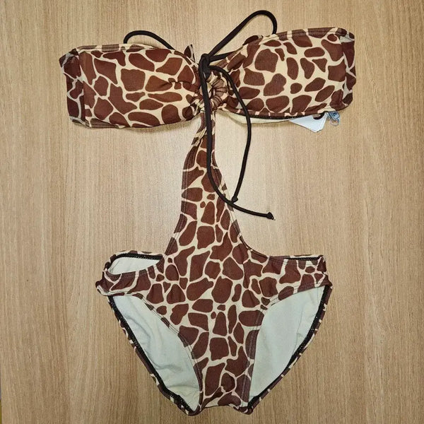[BUNJANG] Giraffe Print Bikini Swimsuit (XS-S) / 비키니수영복 기린 무늬 (XS-S)