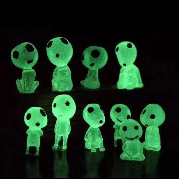 [BUNJANG] Kodama Forest Spirit Figures Set of 10 / 새상품)원령공주 숲의정령 고다마 피규어 10개세트