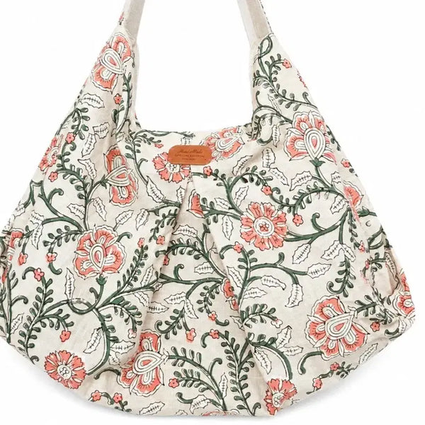 [BUNJANG] Hand-Printed Indian Fabric Shoulder Bag / 인도원단 숄더백