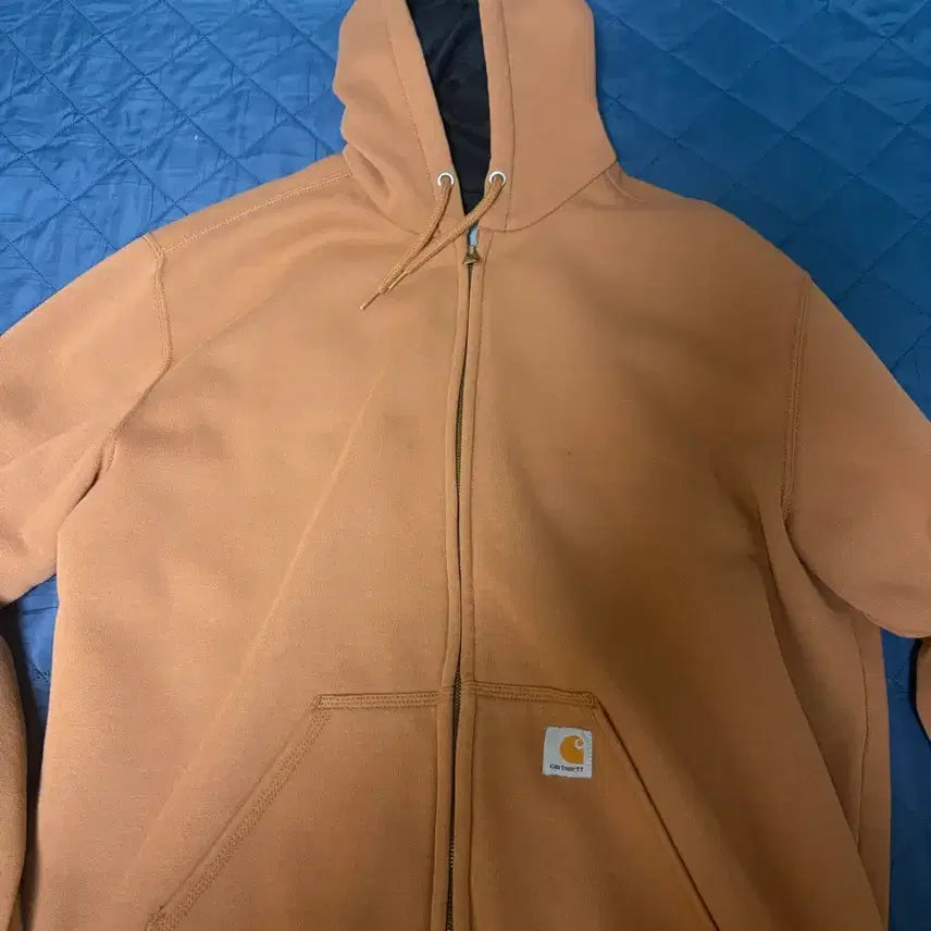 [BUNJANG] Carhartt Thermal Full-Zip Hoodie - Mustard / 칼하트 써멀 된장 후드집업 팝니다