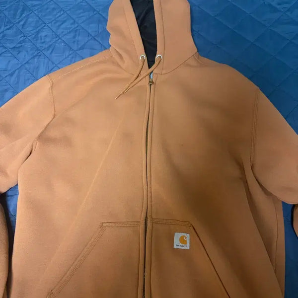 [BUNJANG] Carhartt Thermal Full-Zip Hoodie - Mustard / 칼하트 써멀 된장 후드집업 팝니다