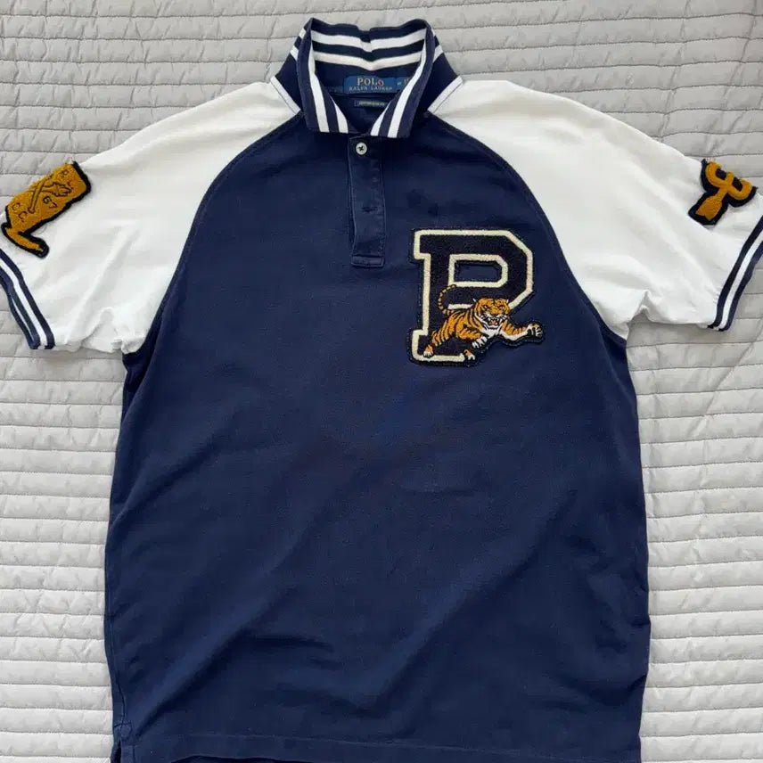 [BUNJANG] Polo Ralph Lauren Custom Slim Fit Tiger Embroidered Polo T-Shirt / 폴로 패츠 카라티