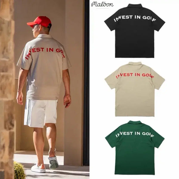 [BUNJANG] Malbon Golf Men's Short Sleeve T-Shirt / 말본골프웨어남성반팔티
