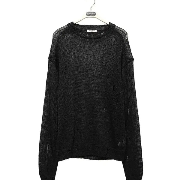 [BUNJANG] Paper Moon Distressed Knit Top / 페이퍼문 니트