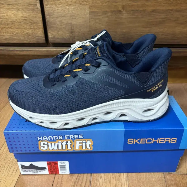 [BUNJANG] Skechers Hands Free SwiftFit Navy Sneakers / 스케쳐스 핸즈프리 스위프트핏 네이비