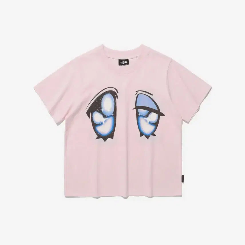[BUNJANG] Nice Ghost Club Big Eyes T-shirt Pink / [새상품] 나이스고스트클럽 빅아이즈 티셔츠 핑크