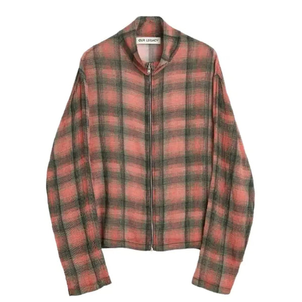 [BUNJANG] Our Legacy Shrunken Full Zip Polo Jacket / 아워레가시 슈렁큰 풀집