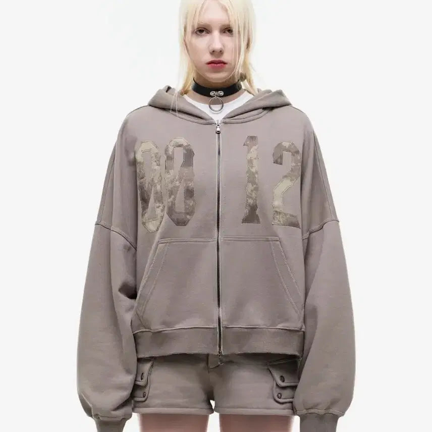 [BUNJANG] Opus 0012 P.F.P HOOD ZIP Beige / 오퍼스 0012 후드집업 Op. 03 P.F.P HOOD ZIP BEIGE