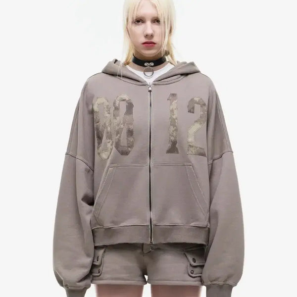 [BUNJANG] Opus 0012 P.F.P HOOD ZIP Beige / 오퍼스 0012 후드집업 Op. 03 P.F.P HOOD ZIP BEIGE
