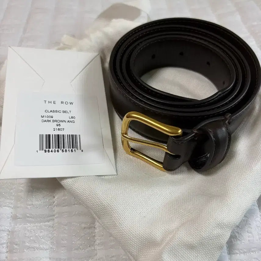[BUNJANG] The Row Classic Belt 95 Dark Brown / 더로우 the row 클래식 벨트 95 다크브라운