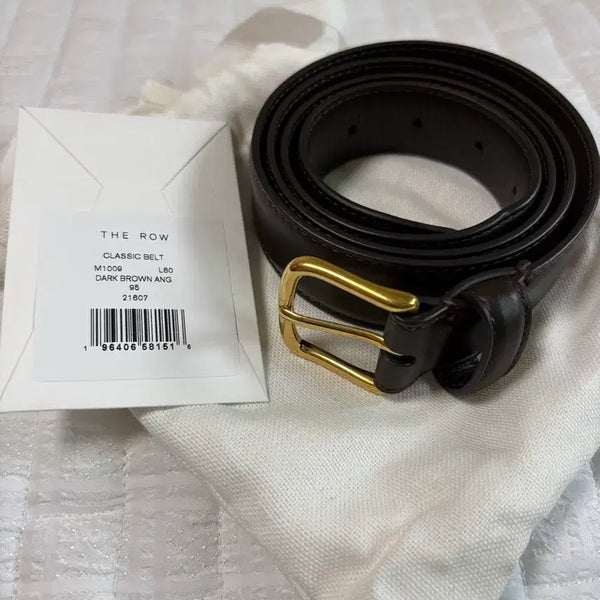 [BUNJANG] The Row Classic Belt 95 Dark Brown / 더로우 the row 클래식 벨트 95 다크브라운
