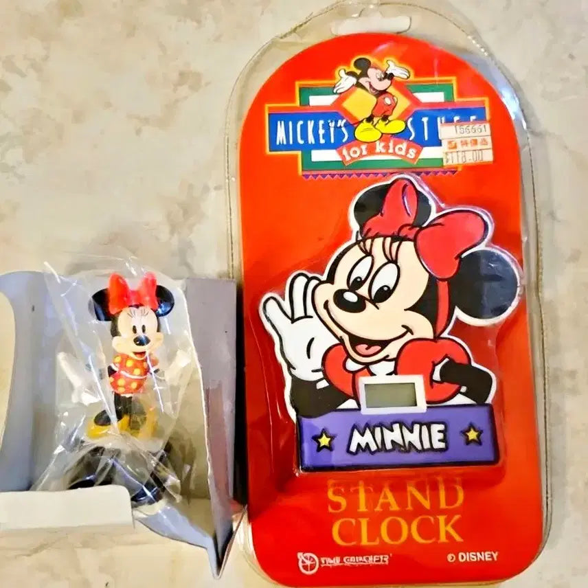 [BUNJANG] Disney Mini Mouse Alarm Clock with Figure / 미니마우스 시계, 디즈니 시계, 미니마우스 알람시계
