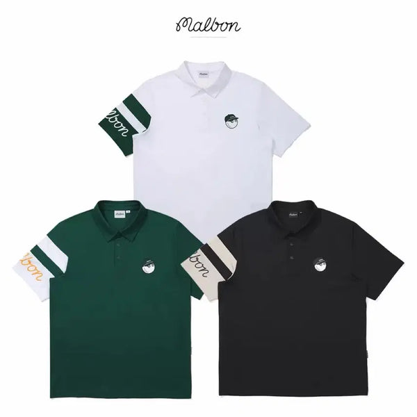 [BUNJANG] Malbon Golf Men's Short Sleeve T-Shirt / 말본골프웨어 남성반팔티