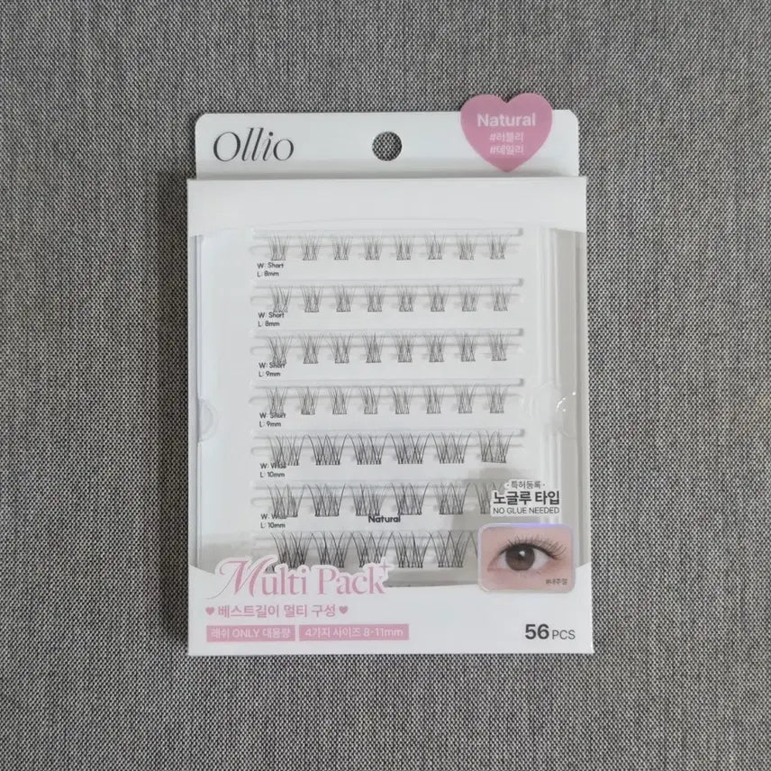 [BUNJANG] Olio No-Glue Eyelashes Multipack Plus Natural / [새상품] 올리오 노글루 속눈썹 멀티팩 플러스 내추럴