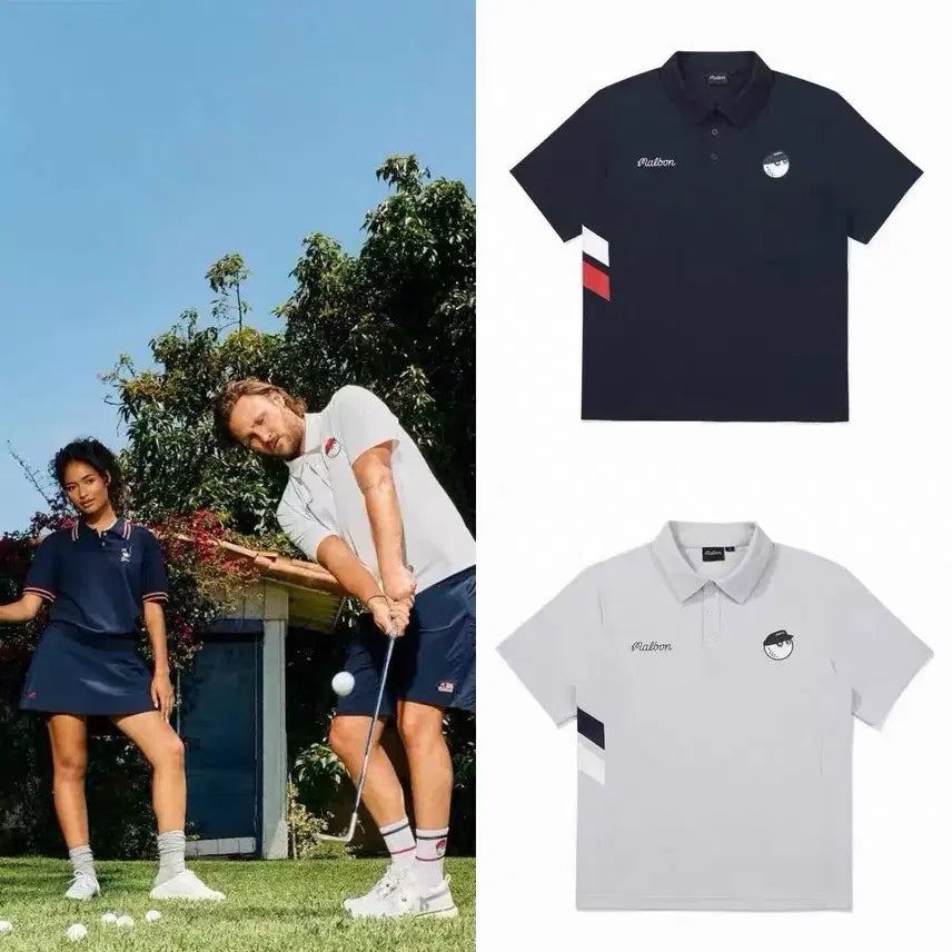 [BUNJANG] Malbon Golf Men's Short Sleeve T-Shirt / 말본골프웨어 남성반팔티