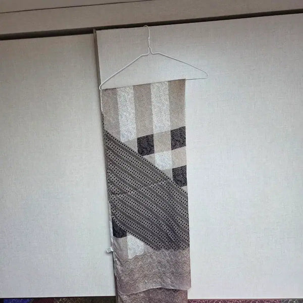 [BUNJANG] Burberry Check Silk Long Scarf / 버버리 체크 실크 롱머플러