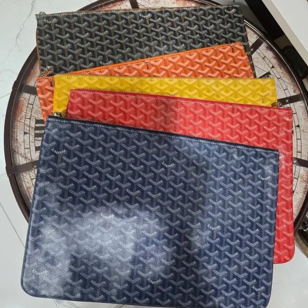 [BUNJANG] Goyard Clutch Bag (Black/Orange/Yellow/Red/Navy) / 고야드 클러치백 블랙/오렌지/옐로우/레드/네이비 5종