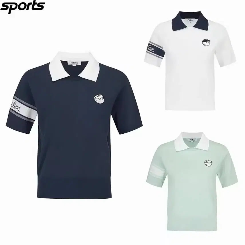 [BUNJANG] Malbon Golf Women's Short Sleeve T-Shirt / 말본골프웨어여성반팔티