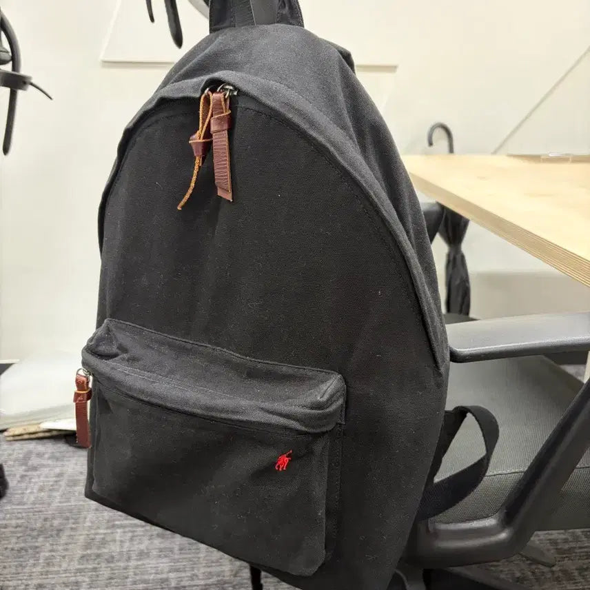 [BUNJANG] Polo Ralph Lauren Canvas Backpack Black / 폴로 랄프로렌 캔버스 백팩 블랙