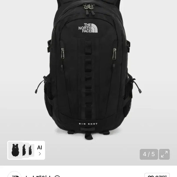 [BUNJANG] The North Face Big Shot Backpack Black / 노스페이스 빅샷 백팩 블랙