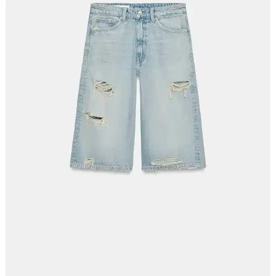 [BUNJANG] Zara Mid-Rise Distressed Denim Jeans / 자라 미드라이즈 디스트로이드 데님