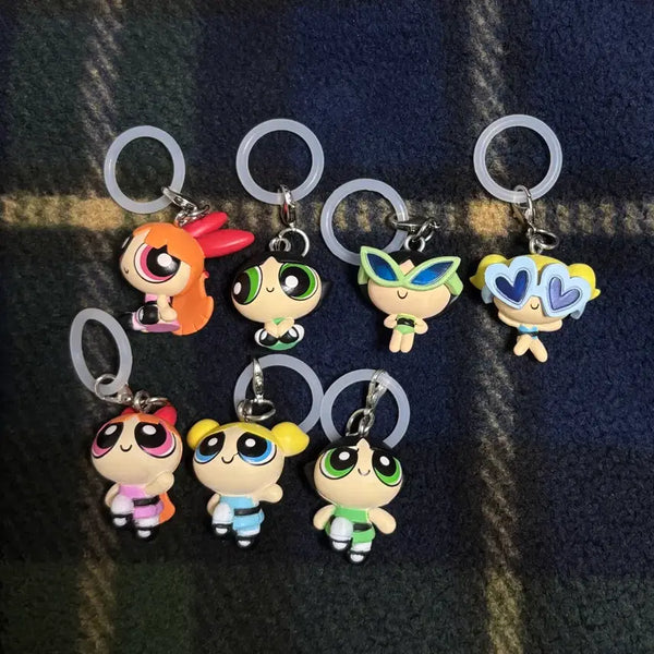 [BUNJANG] Powerpuff Girls Mezilushi Keychain Bundle Set / 파워퍼프걸 메지루시 일괄 판매