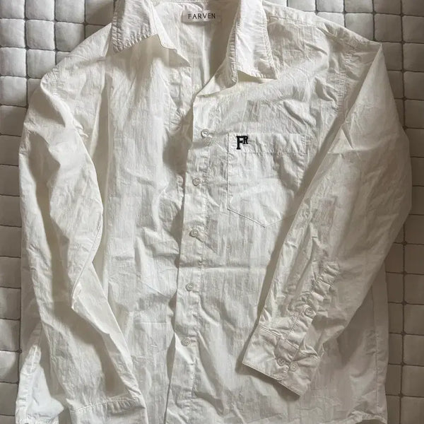[BUNJANG] FARVEN White Summer Shirt / FARVEN 파르벵 화이트 여름 셔츠