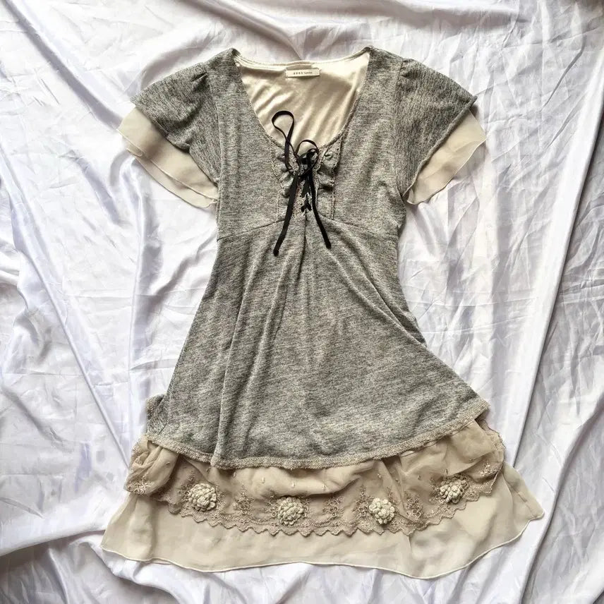 [BUNJANG] Axes Femme Vintage Mori Lace Dress / 빈티지 Axes Femme 엑시즈팜 모리 레이스 원피스