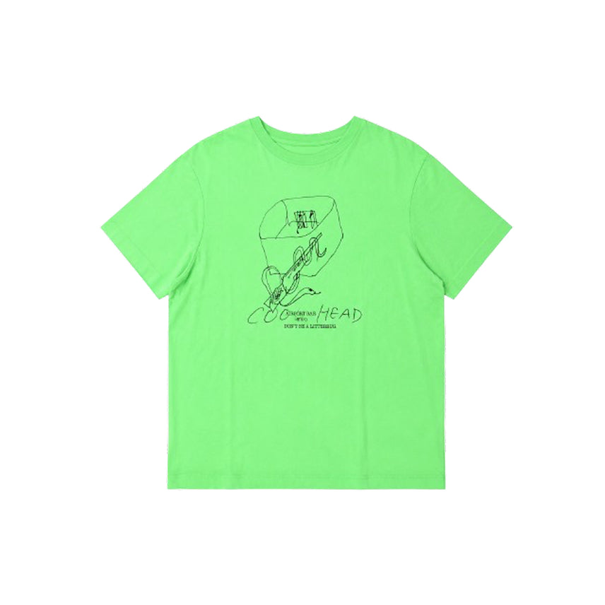 [BUNJANG] S/E/O Graphic T-Shirt (Neon Yellow) / S/E/O 티셔츠