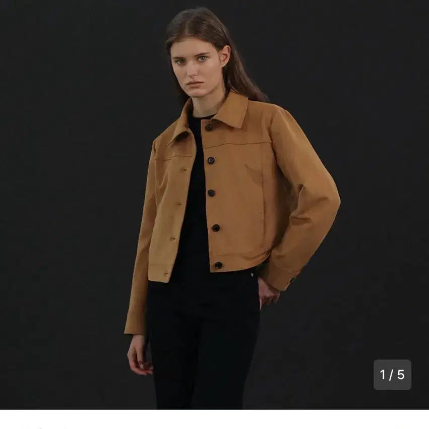 [BUNJANG] URAGO Suede Button Jacket Camel / 유라고 suede button jacket camel