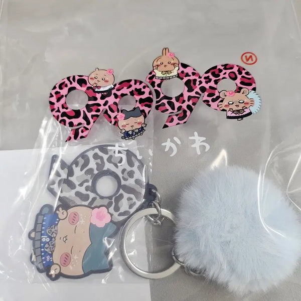 [BUNJANG] Hachiware Nichege 9090 Gyaru Rubber Charm (Sealed) / 하치와레 먼작귀 9090 갸루 러버참 미개봉정품