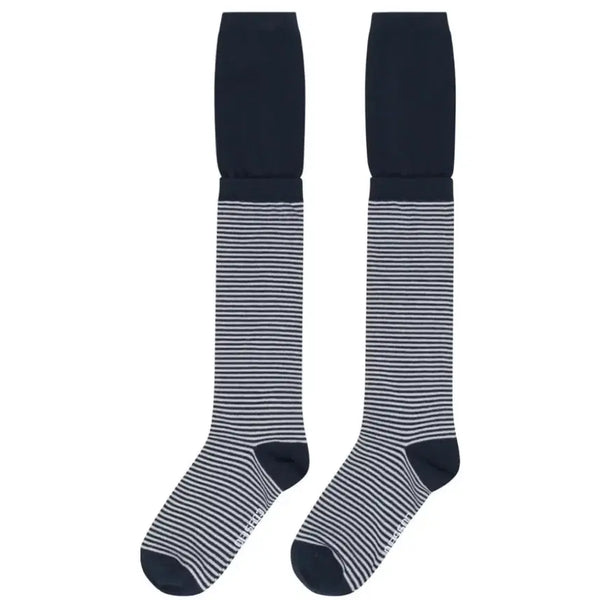 [BUNJANG] COYSEIO Double Layer Stripe Socks Navy / COYSEIO 코이세이오 더블 레이어 스트라이프 삭스 네이비