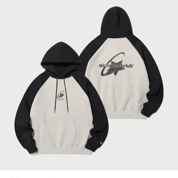 [BUNJANG] Nice Ghost Club Shooting Star Logo Hoodie M / 나이스고스트클럽 슈팅스타 로고 후드티 m