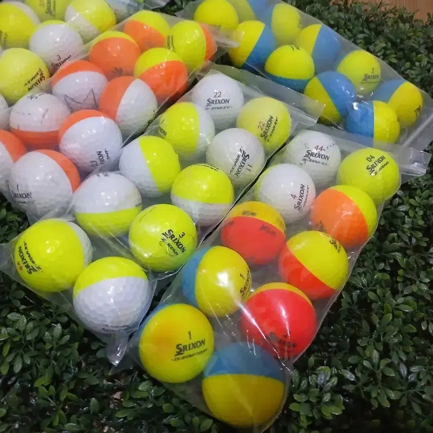 [BUNJANG] Srixon Q-Star Z-Star Split-Split Ball Lost Ball 100 Balls / 스릭슨 큐스타 지스타 반반볼 로스트볼 100알/