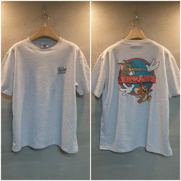 [BUNJANG] Tom & Jerry Official Grey T-Shirt / 톰과제리. 굿즈 정품! 그레이 반팔티. 미착!