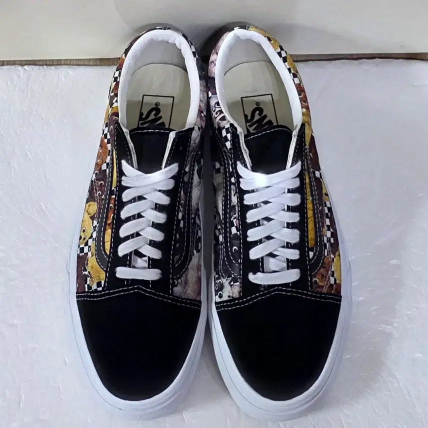 [BUNJANG] Vans Old Skool Animal Checkerboard Tortoiseshell Black / [255] 반스 올드스쿨 애니멀 체커보드 토터스쉘블랙ㅡ단종매물,최저가