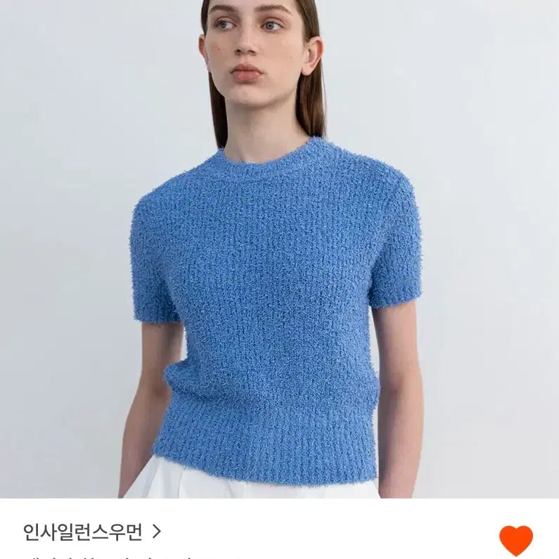 [BUNJANG] In Silence Woman Fancyan Half Sleeve Knit / 인사일런스우먼 펜시얀 하프 슬리브 니트