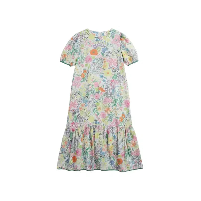 [BUNJANG] Milstudio Floral Short Sleeve Dress / 여성F/ 밀스튜디오 플로럴 반팔원피스