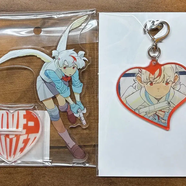 [BUNJANG] Love Bullet Acrylic Stand & Keyring Bundle / 일괄) 러브불릿 아크릴스탠드 키링 백합 GL 만화 굿즈