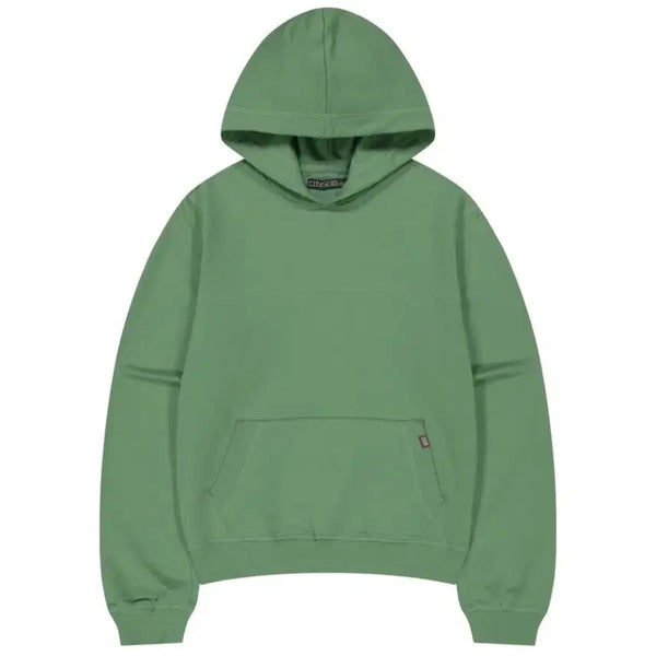 [BUNJANG] COYSEIO Cover Stitch Hoodie Green / COYSEIO 코이세이오 038 커버스티치 후디 그린