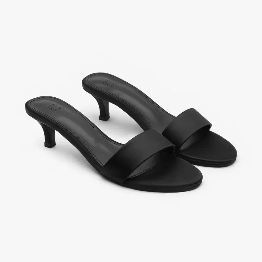 [BUNJANG] Epure Round Satin Mules / epure에퓨레 라운드 새틴 뮬