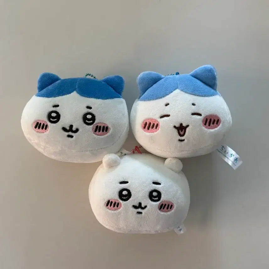 [BUNJANG] Chiikawa Hachware Plush Mascot Gacha Keyring Bundle Set / 치이카와 하치와레 누이 마스코트 인형 가챠 키링 일괄