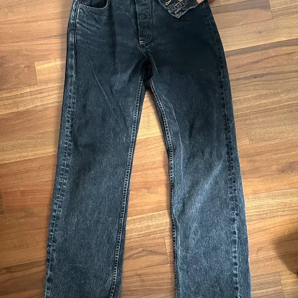 [BUNJANG] Y/Project Asymmetrical Black Denim Jeans 28 / [28] 와이프로젝트 비대칭진 흑청