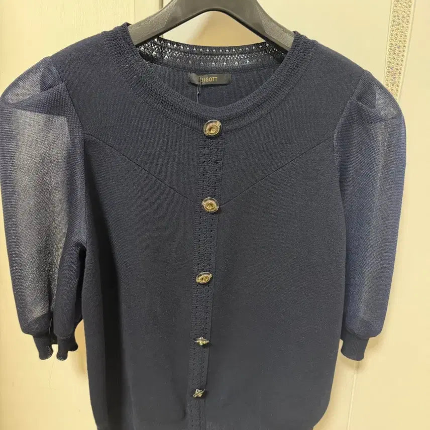 [BUNJANG] Jigott Navy Knit Sweater / 지고트 네이비 니트  55~66